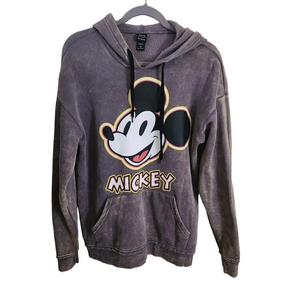 Disney Our Universe Mickey Mouse Mineral Wash Hoodie Size SM